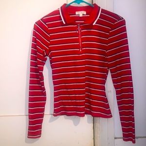 Cropped Long Sleeve Top